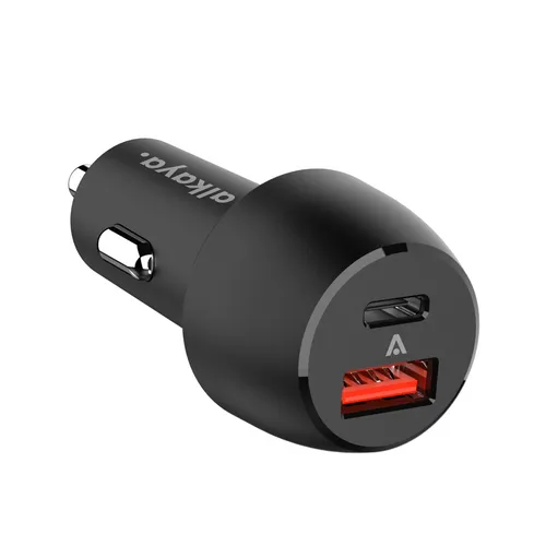 Adapter für Auto Kfz Ladegerät Kfz Adapter Zigarettenanzünder  2 Ports USB-C+A