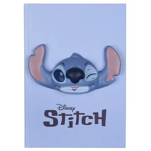 DISNEY Stitch Notizbuch/Notizen mit blauem Einband A5