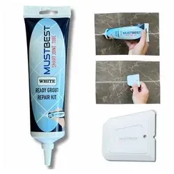 Schnell trocknendes Fliesenmörtelreparatur Füllungen | 380 ml, Weiß
