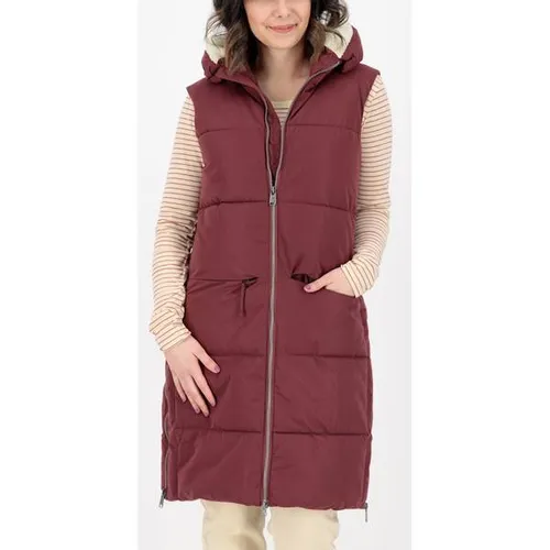 Giga.dx Steppweste GW 57 WMN QLTD VST WOMEN – Rote Funktionsweste mit Kapuze