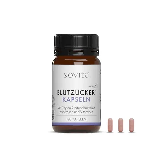 Sovita Blutzucker Kapseln 120 St - Praktische Kapseln zur Unterstützung einer ausgewogenen Ernährung, ideal für den täglichen Gebrauch und mit geprüfter Qualität.