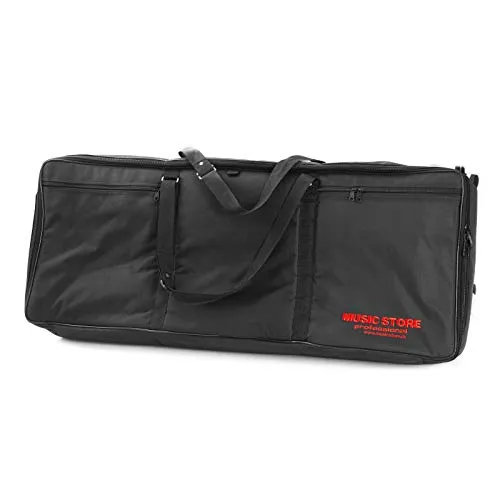 MUSIC STORE Keyboardtasche KC-25 II - Taschen, Koffer & Hüllen für Keyboards – Robuste 20mm gepolsterte Tasche mit Vortasche für Zubehör, ideal für den sicheren Transport von Digitalpianos.