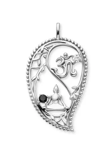 Engelsrufer Anhänger SS25 ERP-YIYADROPLEAF-ZI in schwarz von Engelsrufer