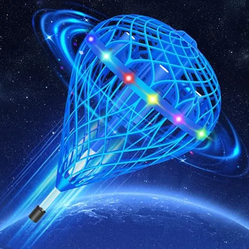 Fliegender Ball, Spielzeug ab 6 7 8 9 10+ Jahre Jungen, Magic Hover Ball Schwebender Ball mit LED Licht Flying Spinner Mini Drohne Für Kinder mit 2 Akkus, Weihnachten Geschenke für Jungen Mädchen