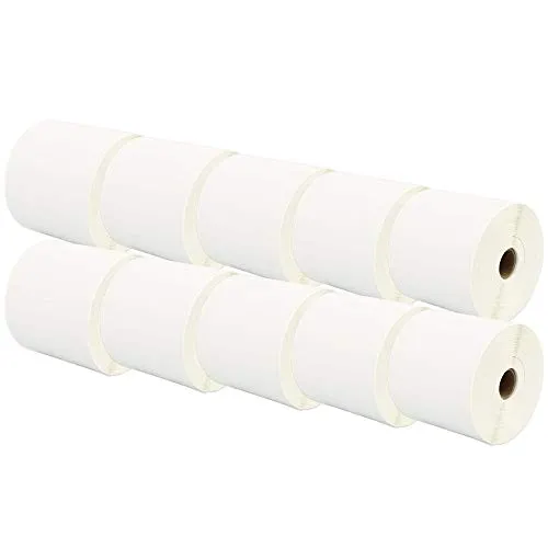 Rollen 100mm x 150mm Thermodirekt-Etiketten kompatibel für Zebra GK420d GK420t GC420d GX420d GX420t GC420t GX430t GT800 LP2844 TLP 2844 Citizen CL-S521 CL-S621 CL-S631 (500 Etiketten pro Rolle) 10