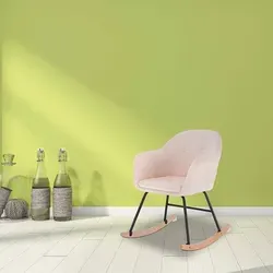 WOLTU Schaukelstuhl aus Samt und Massivholz - Bequemer Relaxsessel mit geschwungenen Kufen für sanftes Schaukeln, ideal zum Entspannen im Wohnzimmer, Schlafzimmer oder Balkon. Robuste Konstruktion für Langlebigkeit und Komfort.