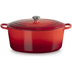 Le Creuset Signature Bräter oval 40 cm kirschrot in rot von Le Creuset