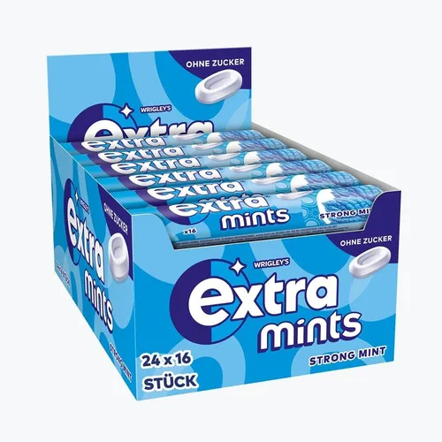 EXTRA Mints Strong Mint 24x16 Dragees Lutschpastillen Atemerfrischer, 672 g
