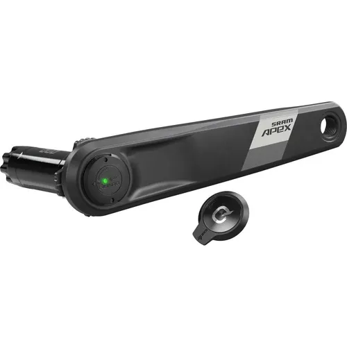 SRAM Apex AXS DUB Kurbel Powermeter 170 mm - Fahrradkurbeln mit integriertem Leistungsmesser für präzise Wattmessung, lange Batterielebensdauer von über 400 Stunden und wasserdicht nach IPX7.