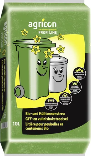 Agricon Biotonnen- und Mülltonnenstreu mit Citronelladuft 10 L