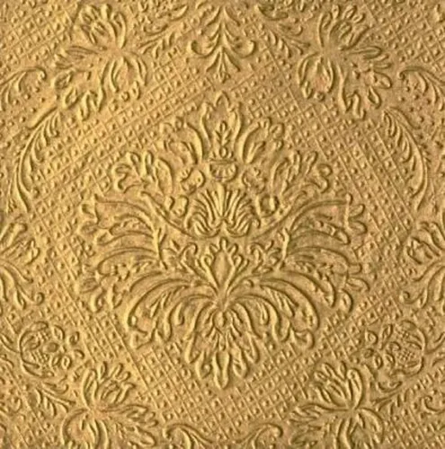 ti-flair Papierserviette Luxury Gold Design Napkins / Servietten Lunch 33x33cm - geprägt, (20 St), Decoupage, Serviettentechnik geeignet