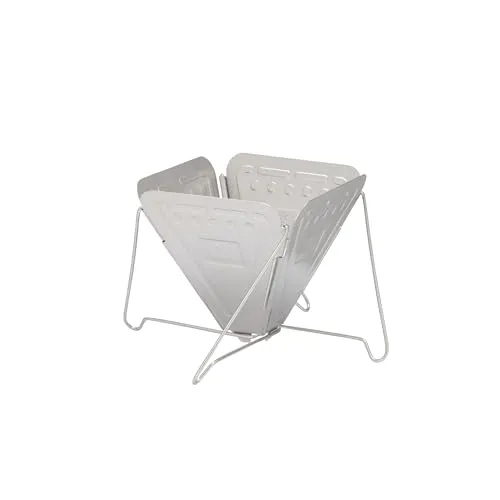 Snow Peak Zusammenklappbarer Kaffeetropfer, CS-113, Edelstahl, hergestellt in Japan, leicht, kompakt für Camping oder Rucksackreisen, Silber, 10,2 cm x 10,2 cm x 9,5 cm