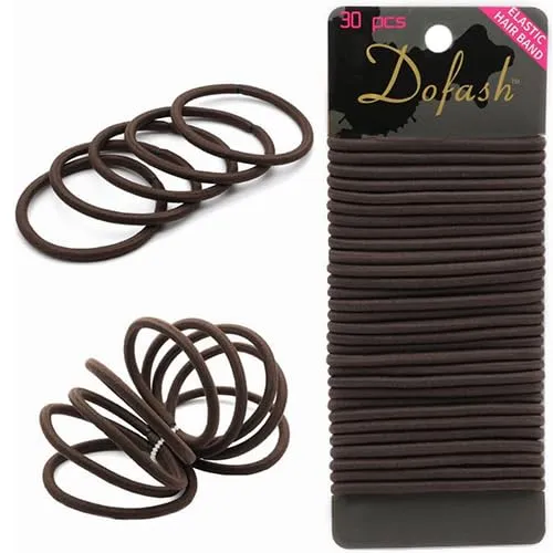 Haargummi Haar Elastisch Halter Haarband Elastisch Stirnband Für Pferdeschwanz Halter Für Dicke Schwere Und Lockiges Haar Zubehör （Braun 30 Stück ）