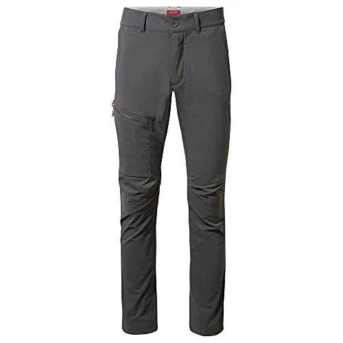 Craghoppers M NosiLife Pro Active Trousers Grau - Leichte Herrenhose mit Insektenschutz - Funktionale Herrenhose für Outdoor-Aktivitäten, mit NosiLife-Technologie für effektiven Insektenschutz. Ideal für Abenteuer in der Natur, bequem und strapazierfähig.