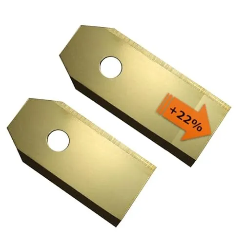 Ersatzmesser, Ersatzklingen, kompatibel mit Husqvarna Automower, Gardena o. ä., 0.75 TiN, XXL 43mm, inkl. Schrauben 15