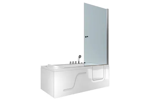 AcquaVapore Seniorendusche Whirlpool Wanne S17D-TH-WP-L-ALL - Die AcquaVapore Seniorendusche kombiniert Dusche und Wanne für ein sicheres Badevergnügen. Mit integrierten Massagedüsen und hochwertigem Sicherheitsglas bietet sie Komfort und einfache Reinigung.