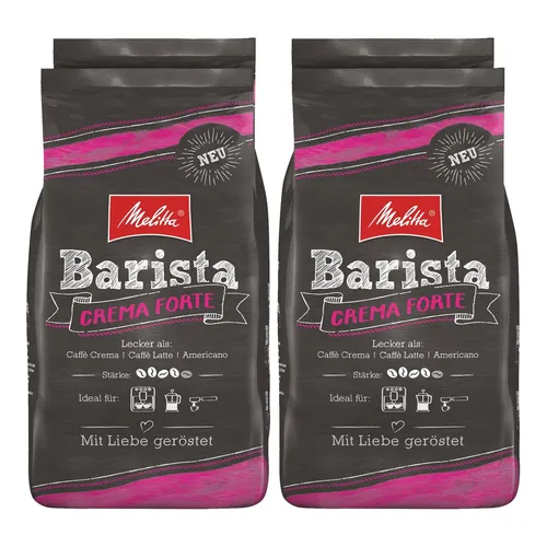 Melitta Barista Crema Forte 1kg, 4er Pack in braun von Melitta
