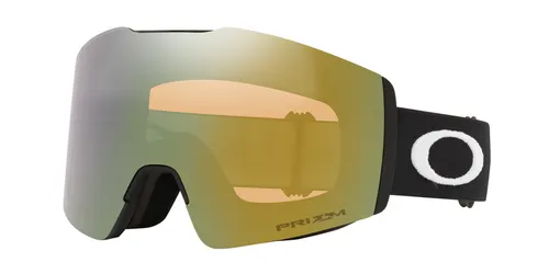 Oakley Fall Line M Matte Black / Prizm Sage Gold - Goggles mit großem Sichtfeld und Ridgelock-Technologie für schnellen Glaswechsel. Optimaler Tragekomfort und 100% UV-Schutz, ideal für Ski und Snowboard.