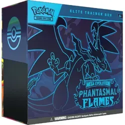 Pokémon Poke ME02 Elite Trainer Box POK10186-101 - TCG OVP Packs mit 9 Boosterpacks, einer Full-Art-Promokarte und einer Sammlerbox für perfekte Organisation – ideal für Pokémon-Sammler und Wettkämpfer!