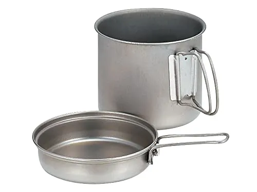 Snow Peak Titanium Trek Kochset Ultraleicht & Kompakt für Camping/Wandern