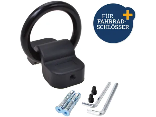 FILMER Wand- und Bodenanker 49421 - Sonstiges Fahrradzubehör, sicherer Fahrradanschluss mit 14 mm starkem gehärtetem Stahl und einfacher Montage an Wand oder Boden.