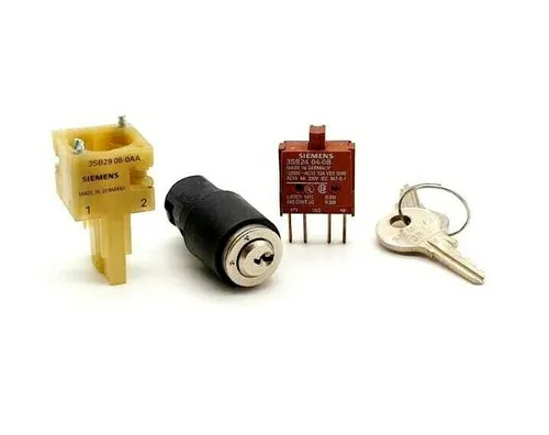 Produktbild Siemens 3SB22 02-4LB01 Schlüsselschalter, 16 mm, rund, Kunststoff, CES,