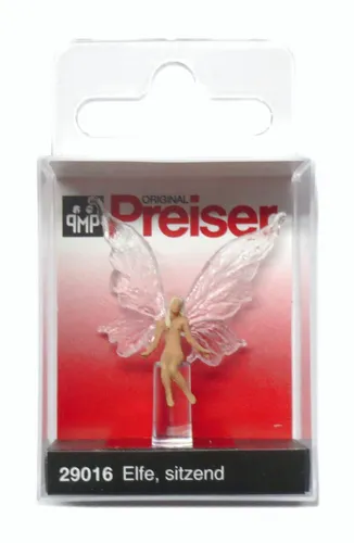Preiser 29016 Elfe sitzend Spur H0 1:87