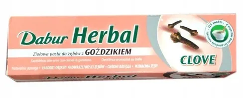 Dabur Anticorrosive Zahnpasta mit Nelke Fluoridfrei 100 ml - Zahnpasta für natürliche Mundhygiene mit Nelke, stärkt das Zahnfleisch und beugt Karies vor. Ideal für empfindliche Zähne und frischen Atem.