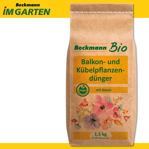 Beckmann 10355 Balkon-u. Kübelpflanzendünger 6+2+5, 1,5 kg von Beckmann