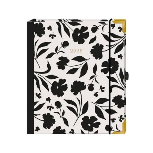 Terminplaner A5 Premium 2026 Blumen: Premium-Terminplaner