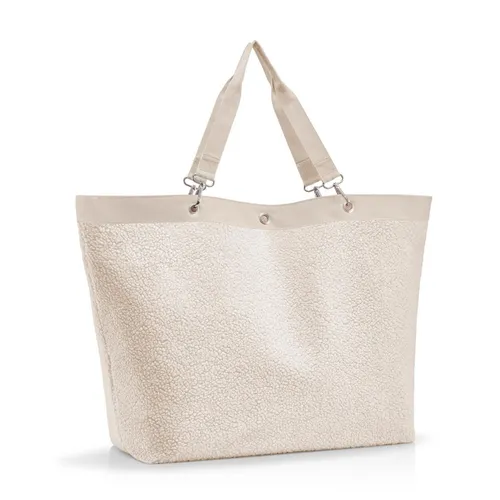 reisenthel Einkaufstasche Shopper XL Teddy Sand ZU1042 - Einkaufstaschen & Einkaufstrolleys – Stilvolle und geräumige Tasche aus pflegeleichtem Teddy-Material, ideal für alle Einkäufe und gleichzeitig ein modisches Accessoire.