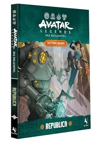 Avatar Legends - Das Rollenspiel: Republica - Gesellschaftsspiel von Pegasus Spiele GmbH, bietet spannende Rollenspiel-Abenteuer in der Welt von Avatar mit hoher Robustheit und Qualität.