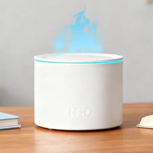 Aroma Diffuser, Duftöl Diffusor für ätherische Öle 160ML Leiser Ultraschall Luftbefeuchter DuftöL Diffuser, 4 in 1 Ätherische Öl Diffusor mit 7 Farben LED,Raumbefeuchter, für Raum,Büro,Yoga,Spa(Weiß)