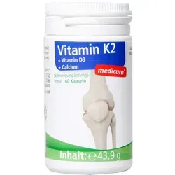 VITAMIN K2+VITAMIN D3+Calcium Kapseln 60 St