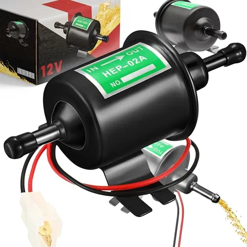 Retoo Absaugpumpe 12 V 80-120 l/h für Diesel, Öl, Wasser, Schwarz | Eisen-Aluminium-Gehäuse, für Ölwechsel und Tankentleerung, kompakte Bauweise, Werkstatt, Garage, mobile Einsätze