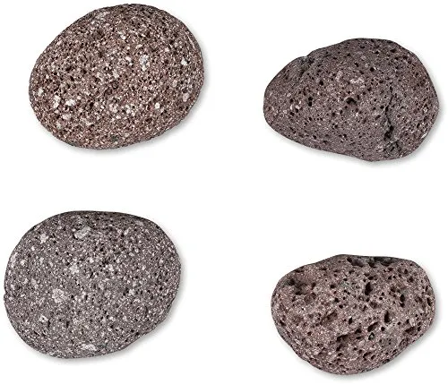 Eurosand Lava Rocks ca 20-40mm. 1 kg. Runde Lawa Deko- Steine aus Indonesien. DUNKELROT 04