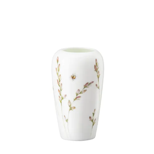 Hutschenreuther Flower Minis Vase Wiesenrispe 9,7 cm - Christbaum- & Feiertagsschmuck, elegante Bone China Vase in weiß und bunt, perfekt für kleine Blumenarrangements und festliche Dekoration.
