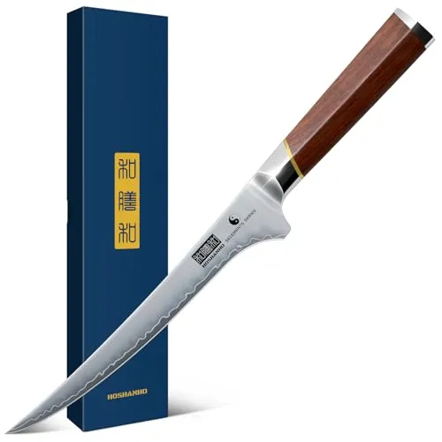 HOSHANHO 7 Zoll Filetiermesser aus japanischem Superstahl