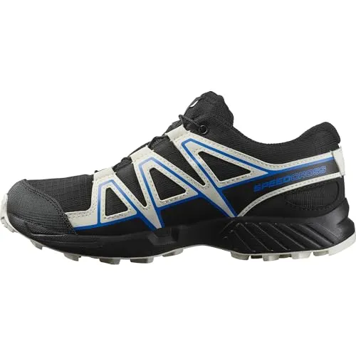 Salomon Kid's Speedcross Waterproof - Trailrunningschuhe 39 EU grau/schwarz - Wasserdichte Trailrunningschuhe für Kinder in Grau/Schwarz, Größe 39; mit Schnellschnürung für optimalen Halt und ideal für Trailrunning. Entdecken Sie weitere Top-Angebote von Salomon!