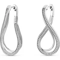 JETTE Damen-Creolen aus 925er Silber mit Zirkonia in silber von JETTE