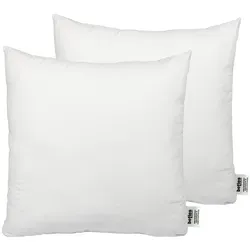beties Kunstfaserkopfkissen PublikFree, Füllung: 100% Polyester Faserbällchen, Bezug: Baumwolle, Seitenschläfer, Rückenschläfer, Bauchschläfer, 2 Stück, Kissenfüllung ca. 50x50 cm Polyester-Faserbällchen weiß 50 cm x 50 cm x 50 cm