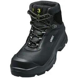 uvex 3 Sicherheitsstiefel S3 - Schuhgröße 47, Schwarz - Arbeitsschutz: Robuster und leichter Sicherheitsschnürstiefel mit extra breiter Passform für optimalen Tragekomfort und Sicherheit am Arbeitsplatz.