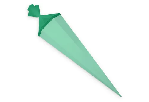 itenga Schultüte itenga Bastelschultüte mit Verschluss MINT 6eckig