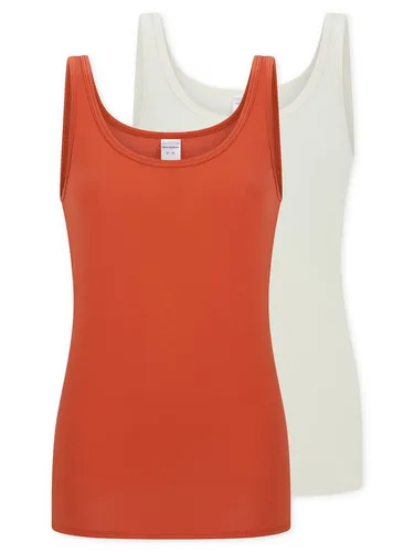 Schiesser Damen Trägertop Unterhemd 2er Pack - Modal Essentials - Bequemes 2er Pack Trägertops aus hochwertigem Modal für optimalen Tragekomfort im Alltag. Ideal als Unterwäsche oder lässige Oberbekleidung.