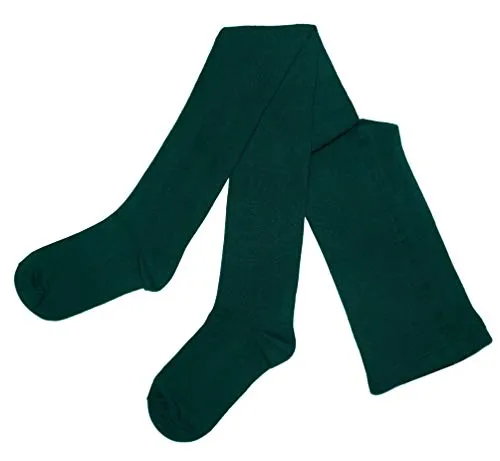 Weri Spezials Damenstrumpfhose in Kurz-Grössen Blickdicht Baumwolle in mehreren Farben und Grössen - von zierlich bis stabil für kleinere (bis164 cm) Frauen. (50-52 K, Nadelgrün K)