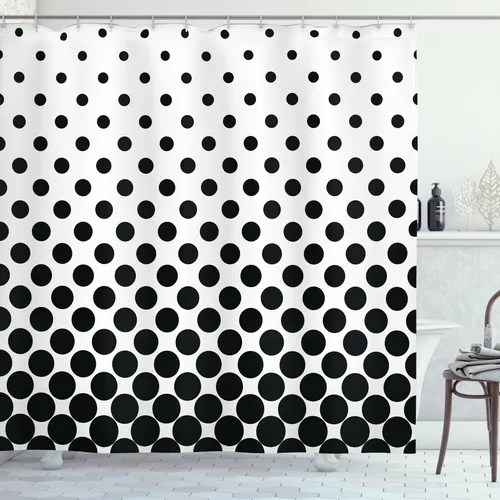 Duschvorhang Minimalist Tupfen, 175cm x 200cm