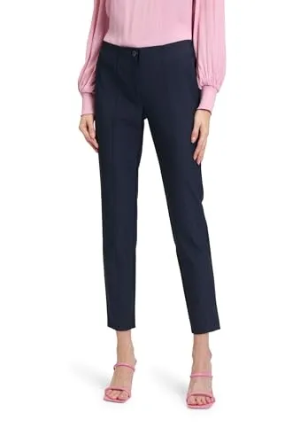 Betty Barclay Damen Businesshose Slim Fit 36, dunkelblau - Damen-Hosen mit figurbetonender Slim Fit-Passform, ideal für das Büro und elegante Anlässe.