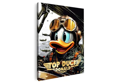 Artmazing Leinwandbild Top Duck, Top Duck, gesp. auf FSC Echtholz-Keilrahmen, in versch. Größen