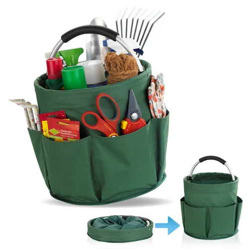 WENKO Gartengerätetasche Werkzeugkorb Gartenkorb Reinigungs-Caddy