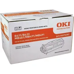 Okidata Bildtrommel 44574302 Schwarz für Okidata B412dn - Laser-Trommeln, hohe Druckqualität und lange Lebensdauer für zuverlässige Ausdrucke in Ihrem Büro.
